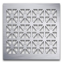 Hoja de metal de aluminio o galvanizado Perf